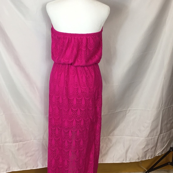 Lilly Pulitzer strapless maxi dress with slits - Picture 5 of 10